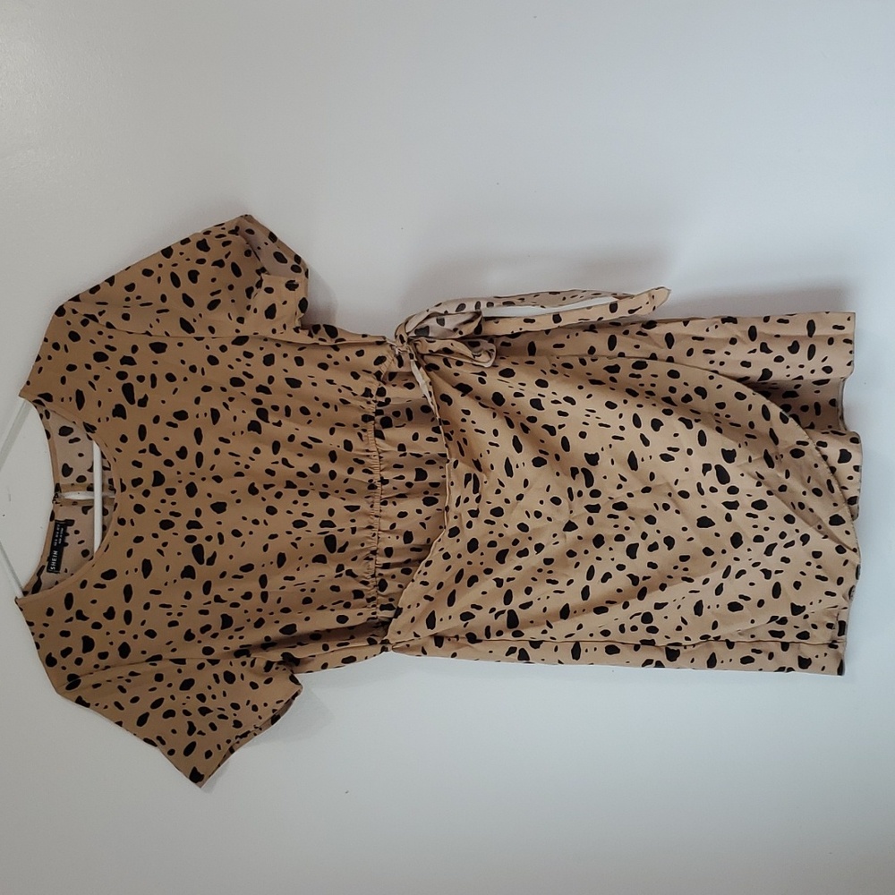 Shein short sleeve wrap dress